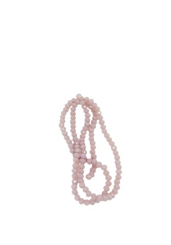 4 mm-es facettált üveggyöngy - "Nude Rosa"
